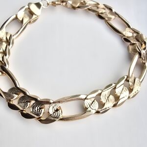 Elegant Gold Chain Bracelet FOR MEN  (Laminated gold)